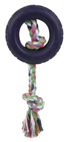 Rubberized Dog Chew Rope and tire