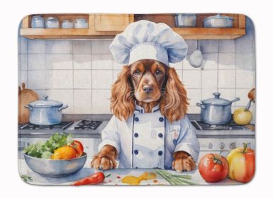 English Cocker Spaniel The Chef Memory Foam Kitchen Mat Machine Washable Anti-Fatigue Mat Cushion Comfort Bath Mat or Kitchen Rug