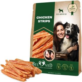 Chicken Strips Dog Treats Human Grade Meat Sticks Grain Free Chews 10.6 Oz (Option: Beloved Pets)
