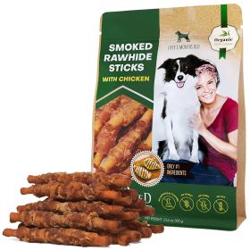 Dog Smoked Rawhide Sticks Wrapped Chicken Pet Natural Chew Treats Grain Free Organic Meat Healthy Human Grade Dried Snacks in Bulk (Option: Beloved Pets)